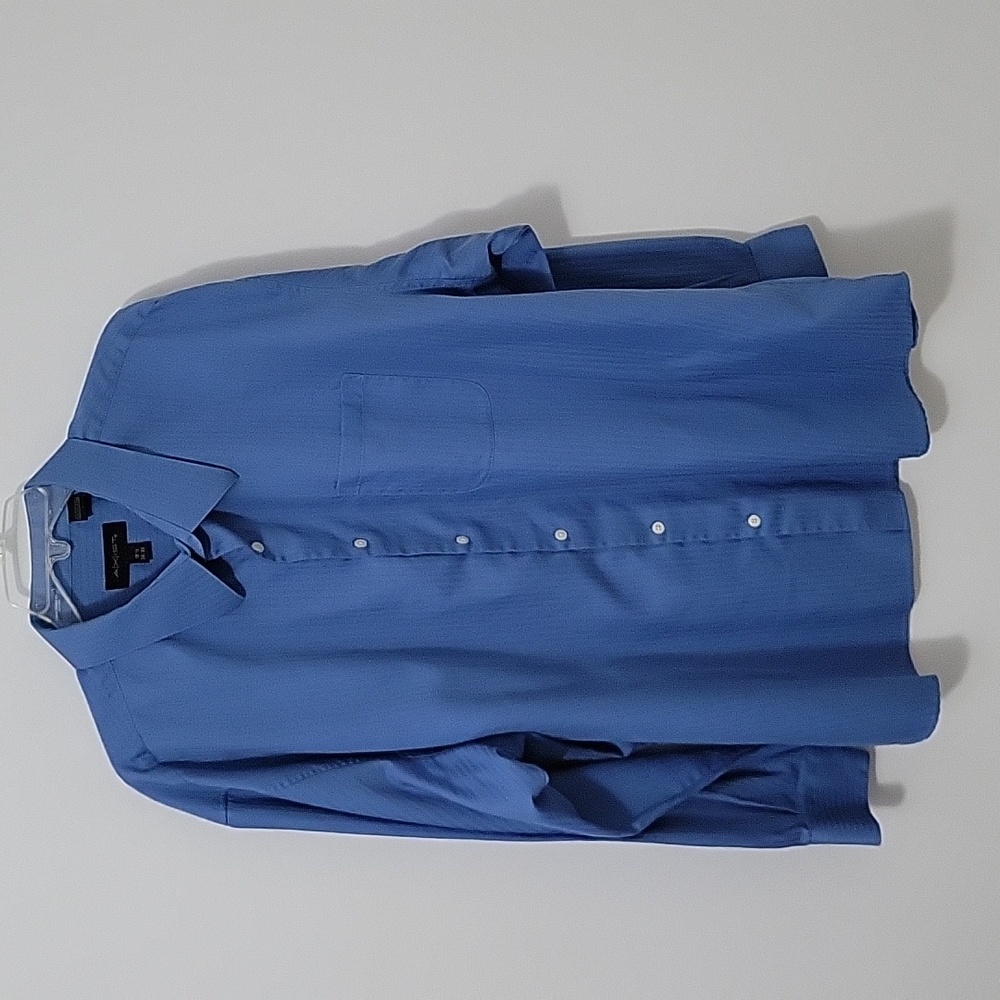 Axist Blue Pinstrip Button Down Shirt, Size 18 1/2 34/35